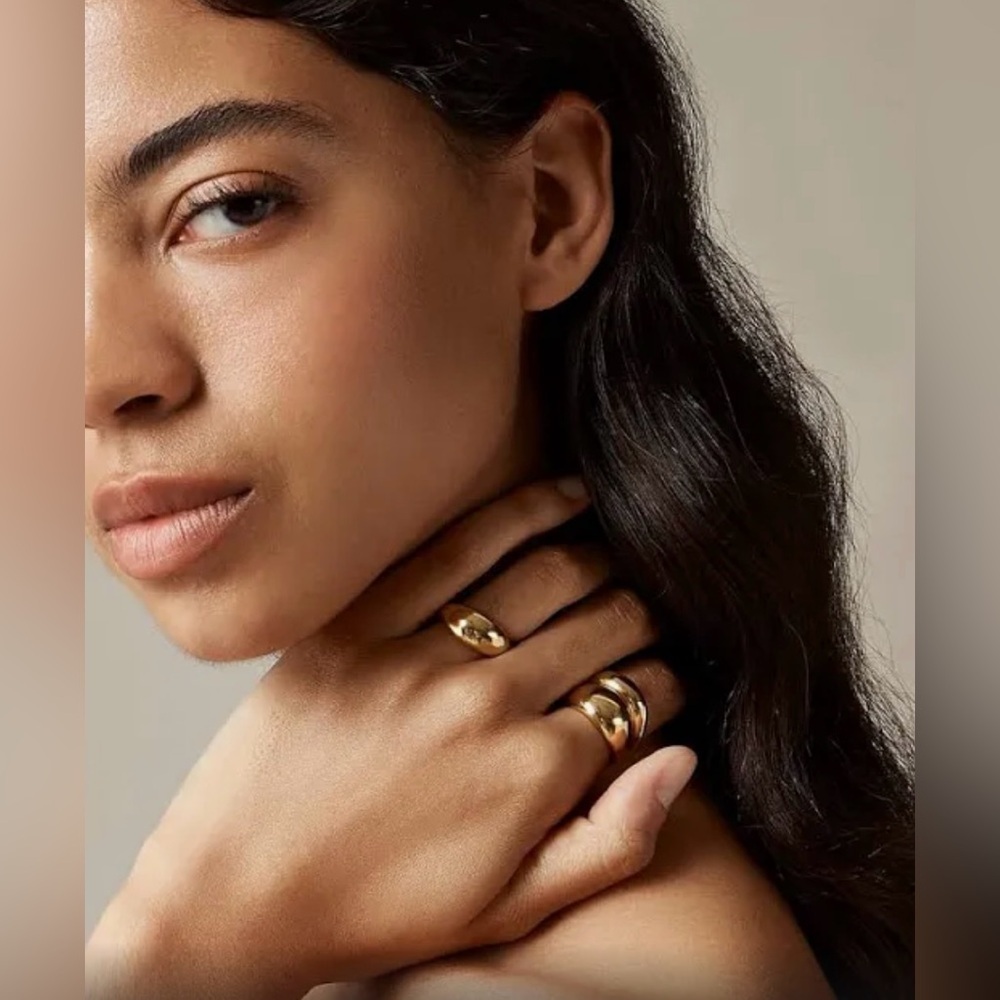 🆕J. Crew  Sculpture Rings Set